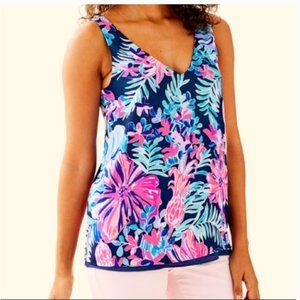 Lilly Pulitzer Florin Reversible Tank Top Garden Getaway